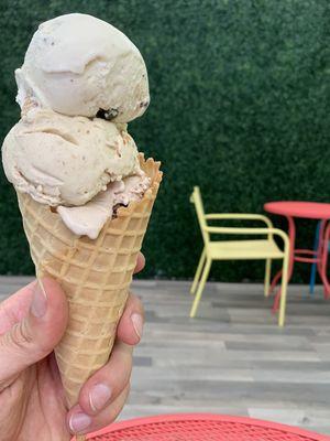 3 scoops (Nutella, Funky Monkey and Cannoli) - PACKED with flavor crystals