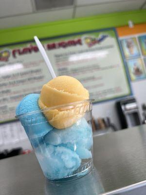 Italian Ice Cotton Candy, Sour Blue Raspberry & Mango