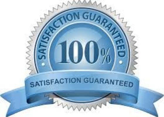 We stand by our 100% satisfaction guarantee.