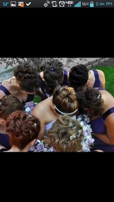 Lovely wedding updos