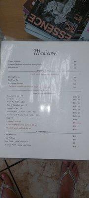 Price list