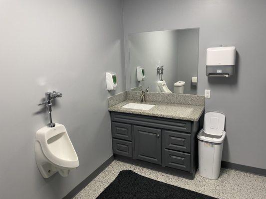 After office bathroom remodel