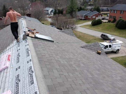 Shingle job