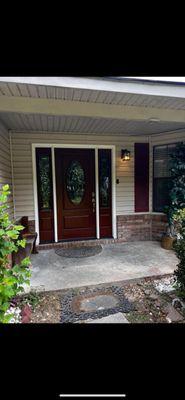 Beautiful door framed and installed by our team