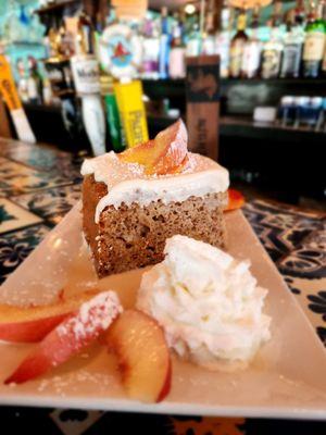 Spiced peach tres leches