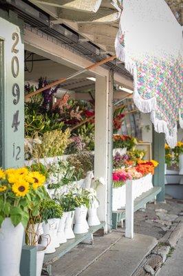 Shop front, address