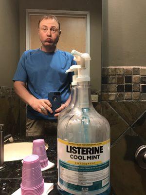 Biggest bottle of Listerine you will ever see :)