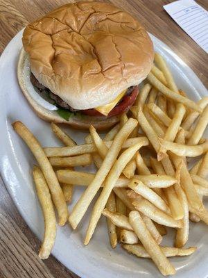 Cheeseburger and Fries