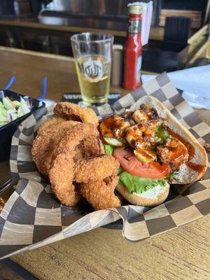 Blackened shrimp PoBoy