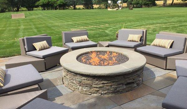 Outdoor fire pit project