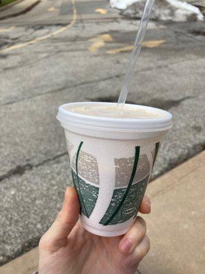 Small skinny delight shake - low sugar high protein for $5.50