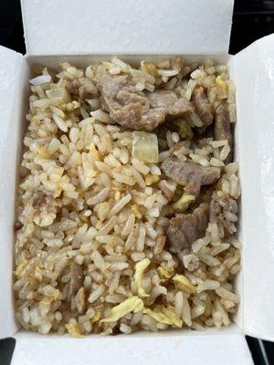 Yummy beef fried rice...photo by @phil_eatsfood