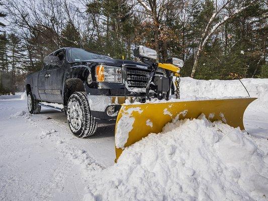 Plowing some private roads in Spotsylvania, Virginia