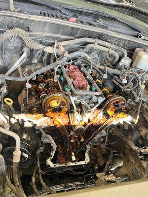 04 4RUNNER TIMING CHAIN AND OIL LEAK REPAIR