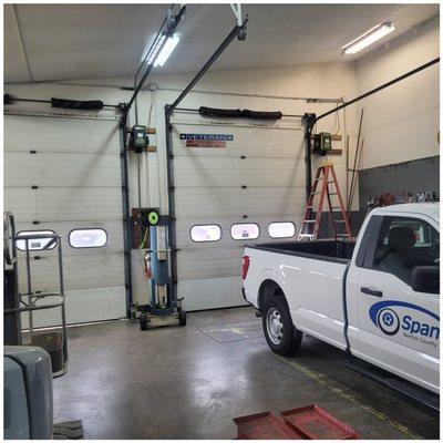 New Commercial Garage Door Spring Replacement