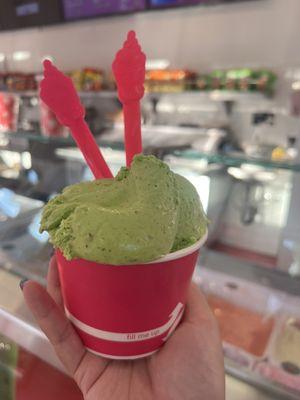 double scoop - soursop and pistachio