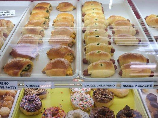 Just a small section of their case full of donuts.