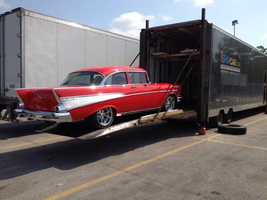 The guys at ishipcar hauling my classic! Love it!