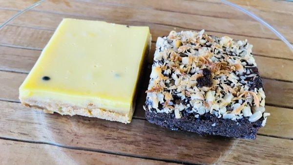 Lemon Bar; Hawaiian Brownie.