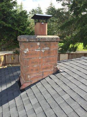 Ignore the chimney and focus on the shingles. Great job!!