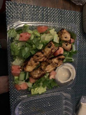 Chicken Kabob Salad