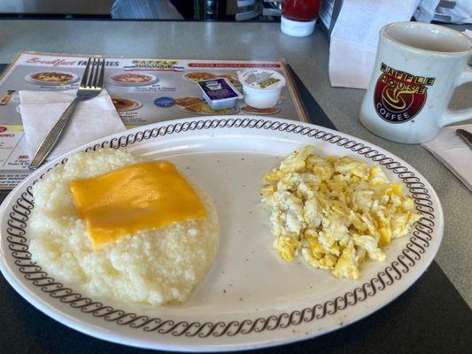 Grits & Eggs with Cheese