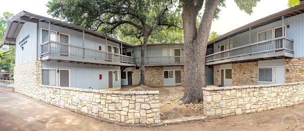 Apartment building with courtyard