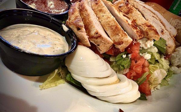 Note the chicken amount on this Cobb Salad