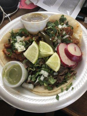 Al Pastor and Asada Tacos