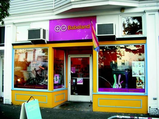 The original Babeland store, back in the day, on Capitol Hill in Seattle.