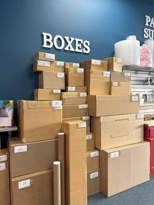 Postal Center USA Whitinsville Interior - Boxes