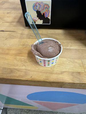 Chocolate sea salt baby scoop