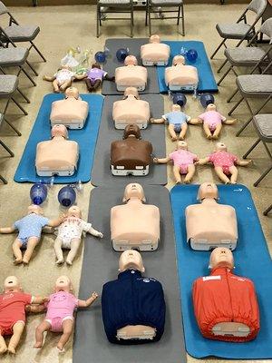 We use Laerdal manikins which is the top of the line.