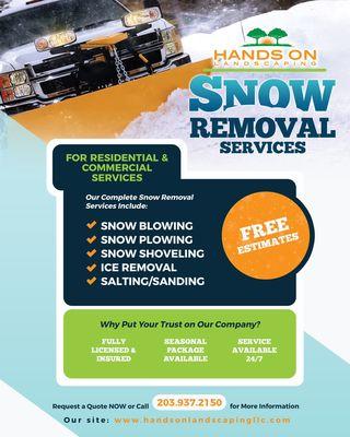 Hands On Landscaping Snow Removal