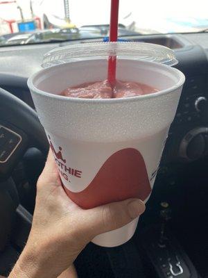 This is how much they filled the 32oz drink.