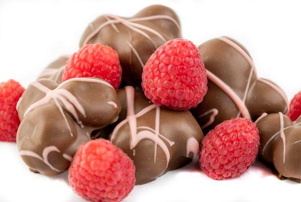 Chocolate Covered Fresh Raspberries!