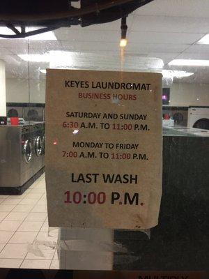 I came here at 9:40. He says come back and do wash tomorrow we are close. The sign says last load at 10 o'clock. Very bad customer service.