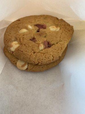 Two Raspberry Cheesecake Cookies