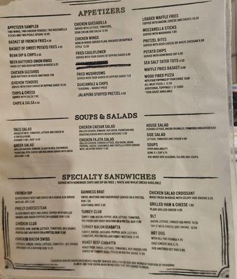 Menu as of August 24, 2023 photo 2 of 3