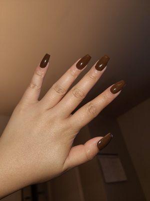 Thank you broke! You never disappoint me! #chocolatenails