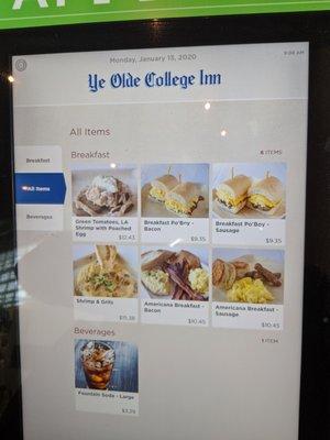 Digital Menu