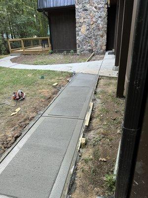 concrete work done