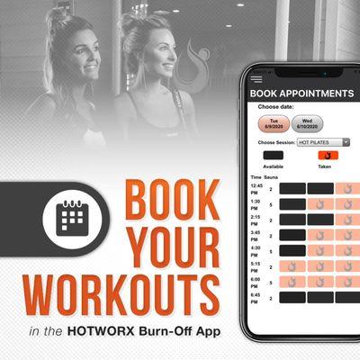 Book your workouts online!!!