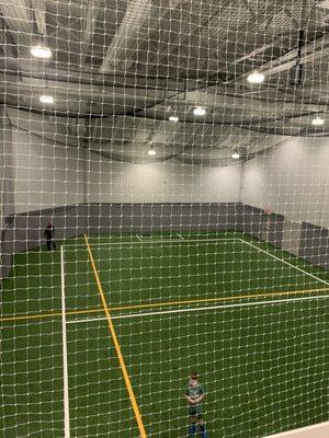 Indoor soccer / turf area