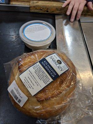 Sarkozy sourdough and whitefish dip. I'm in freaking heaven!