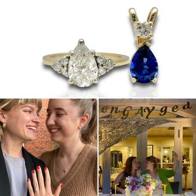 Happily enGAYged, classic jewelry for unconventional wear, engagement jewelry for beautiful women!