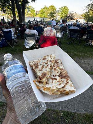 Chicken, bacon ranch quesadilla