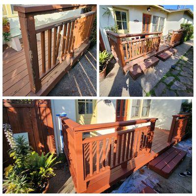 Repair front deck