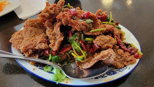 Crispy Sichuan beef