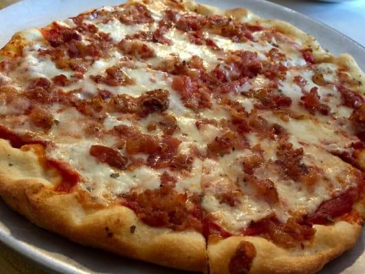 Personal size bacon pizza!